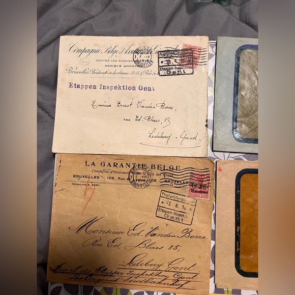 Vintage france & Italy. original. Insurance documents And Postcards LOT - Picture 4 of 5